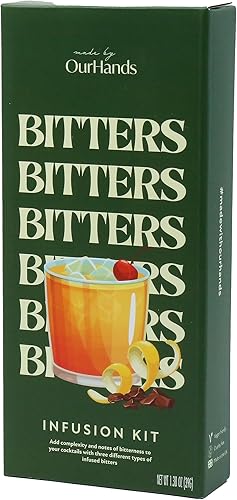 Kit de Fabrication d'amers par OurHands - Créez Vos Propres Bitters au café, au Chocolat et à l’Orange pour sublimer Vos Cocktails - Nail Gallerys