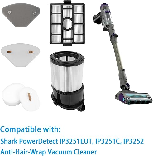 Lot de 11 filtres pour aspirateur Shark PowerDetect IP3251EUT IP3251C IP3251 IP3252 DuoClean Anti Hair Wrap Plus - Nail Gallerys