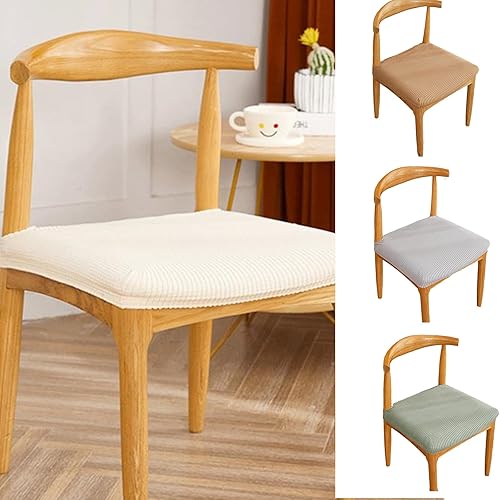 Klaisy Housse de chaise extensible de couleur unie pour salle à manger, housse de chaise carrée, amovible et lavable - Nail Gallerys