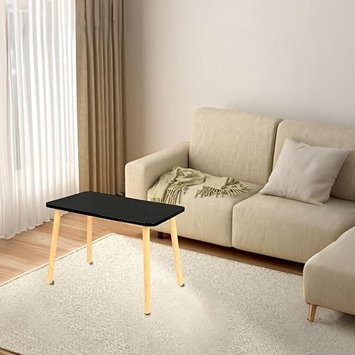 homewell Table Basse Ronde en Baie Vitrée pour s'asseoir sur Le Sol, Style Japonais en Bois Massif Table, Design Minimaliste, Scandinaves, Salon, Bureau, Balcon (60 * 40 * 32cm) - Nail Gallerys