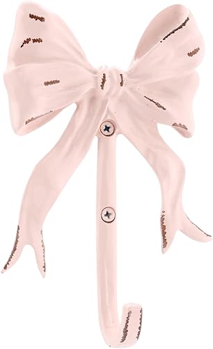 Gosknor Crochet Noeud Rose Décoration de Chambre, Mignon Crochets Muraux Doux et Polyvalent Crochet Décoratif pour Suspendre des Chapeaux des Serviettes Manteaux Une Salle de Bain Une Douche un Salon - Nail Gallerys