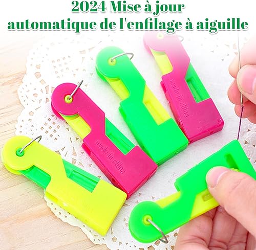 Enfile-Aiguilles, Accessoires Couture Aiguilles Couture Enfile Aiguille Machine à Coudre Plastique DIY Enfile-Fil, Passe Fil Couture pour Coudre à Main & Quilting Craft (5 Pcs) - Nail Gallerys