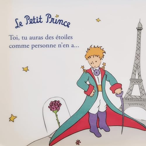 KIUB Mini Plateau Le Petit Prince à Paris avec sa Cape et Aussi la Tour Eiffel - matière mélamine de qualité - Taille Mini - Nail Gallerys