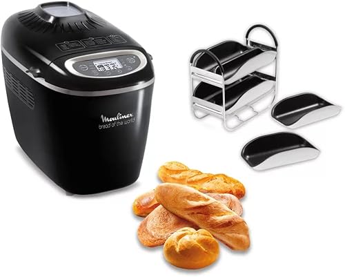 Moulinex OW611810 Machine a Pain, Noir, 1600W, 48.8cm x 38cm - Nail Gallerys