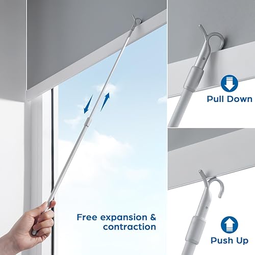 Housoutil Barre de stores, rideaux à ressorts, accessoires de bureau, rideaux de bureau, , barre rotative, barre verticale, pratique - Nail Gallerys