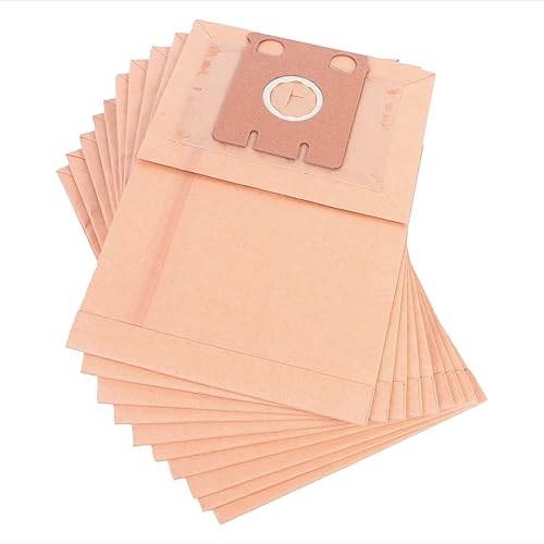 Lot de 10 sacs d'aspirateur de qualité supérieure pour Miele type S180 à S205 et S217 - S226 - Remplacement pour Swirl M44 M47, Menalux 3102, Europlus M305, Wolf 0510, 0530, 0570 - Nail Gallerys