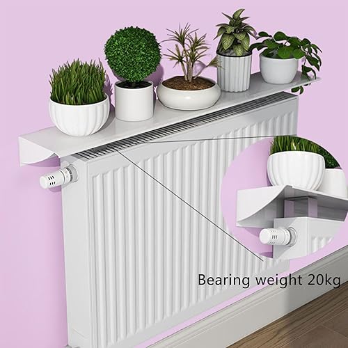 UVCMDUI Etagere Radiateur sans Percer, 40-120cm Universel Cache Radiateur, Tablette de Radiateur Étagère de Rangement Anti-Poussière pour Bureau à Domicile, Cuisine, Chambre à Coucher et Salon,120cm - Nail Gallerys