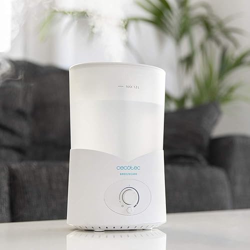 Cecotec Humidificateur BreezeCare 2600 Light Smart. 260 ml/h d’Humidification maximale, 3 Vitesses, Minuterie jusqu’à 8 Heures, Réservoir d’Eau d’3,2 L, Couverture Jusqu’à 40 m² (2600 Light Smart) - Nail Gallerys