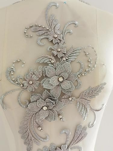 Deerhobbes Concevez votre propre applique en dentelle 3D, patch en dentelle et embellissement, appliques pour vêtements C1a (or) - Nail Gallerys