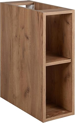 3E 3xE living.com Meuble de Salle de Bain, Noir avec poignée dorée, 80 x 57 x 46 cm - Nail Gallerys