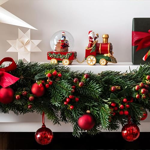 Villeroy & Boch – Christmas Toys, Boule à Neige Grande, Train, 22 x 8,5 x 12,5 cm, Porcelaine/Verre, Multicolore - Nail Gallerys