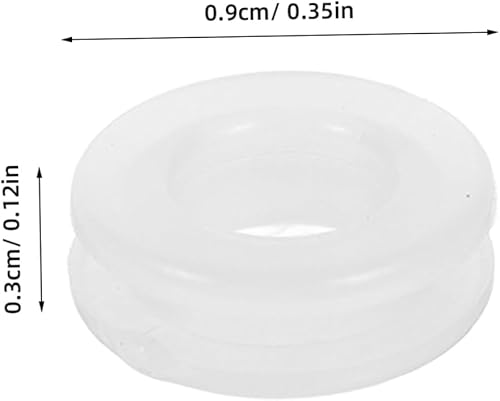 Angoily 100 Pièces Coussinets De Boucle D'oreille Tampon Agrafe Pour Résultats Petit Antidérapant Espaceurs De Boucle D'oreille Kit De Fabrication De Boucles D'oreilles Blanche Type - Nail Gallerys