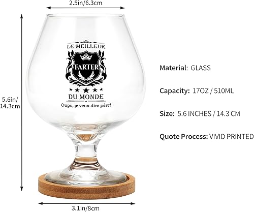 Welsky Cadeau Fete des Peres, Verre À Bière Cadeaux Fête des Pères, Idee Original Cadeaux Fete des Pères Anniversaire Noel pour Meilleur Papa Homme - Nail Gallerys