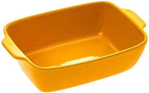 Five - Plat à four rectangulaire en Céramique Jaune 25 x 16 cm - Nail Gallerys