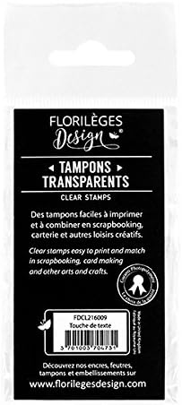 Florilèges Design FDCL216009 Tampon Plastique Transparent 10,5 x 6 x 0,5 cm - Nail Gallerys