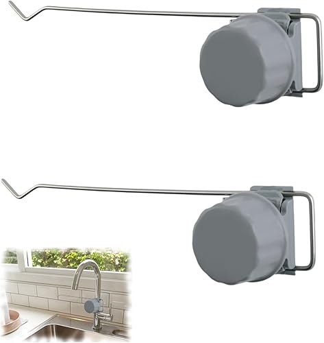 MOROBOR Lot de 2 porte-serviettes de cuisine pour robinet d'évier, réglable en acier inoxydable pratique, support pour torchons à vaisselle, porte-serviettes pour plusieurs types de robinets d'évier - Nail Gallerys