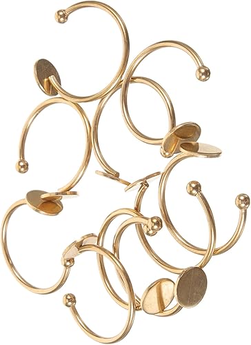 KAILIKETIY 10pièces Bases De Bagues Ajustables Acier Inoxydable Pour Fabrication De Bijoux Ébauches De Bagues Diy Accessoires Personnalisés Pour Créations Uniques - Nail Gallerys