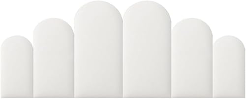 Anti-Collision 3D Rembourrage Mural pour Les Enfants, Peler Et Coller Tête De Lit Tapissé Panneaux Muraux, Imperméable Insonoriser Stickers Muraux pour La Maison Décor De Fond (Color : White, Size - Nail Gallerys