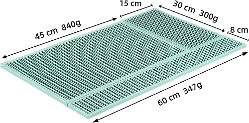 NEOUZA Tapis de bar en silicone pour comptoir, résistant à la chaleur et aux déversements, dessous de verre moderne de style minimaliste pour bar à domicile, bar et café (15 × 30 cm, moyen/noir) - Nail Gallerys