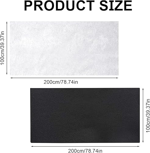 KINHARD 2 Pièces Entoilage Thermocollant Couture, 1 Rouleau De 2 M De Tissus, Simple Face Tissus Thermocollant, épaississant Tissus-Thermocollant Couture, Convient pour Les Cols, Sacs, Jouets - Nail Gallerys