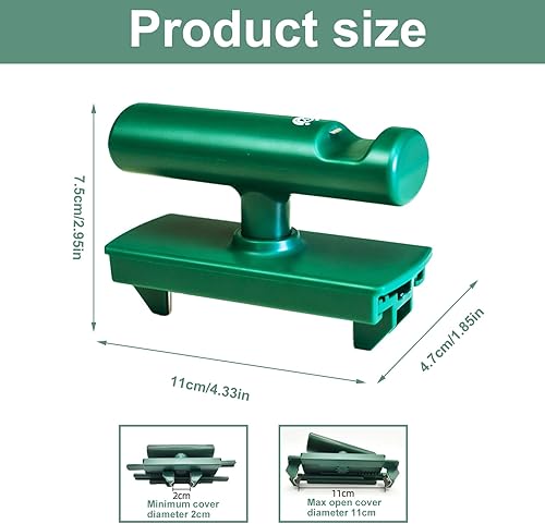 Ouvre-bocal à visser sans efforts pour l'arthrite - Ouvre-boîte réglable sans effort - En acier inoxydable - Pour la famille - Nail Gallerys
