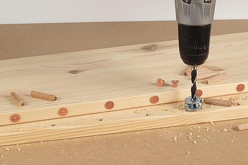 wolfcraft Centreurs – pointe de marquage pour tourillons I 2911000 I Aide au marquage intelligente pour des trous d'assemblage précis - Nail Gallerys