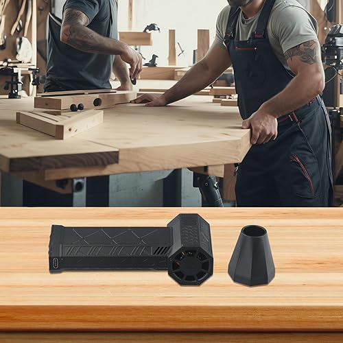 Système de ventilateur turbo de résistance industrielle avec écran LED, moteur sans balais, ventilateur turbo portable avec LED lumineuse, vitesse de 130 000 tr/min, pour un refroidissement efficace - Nail Gallerys