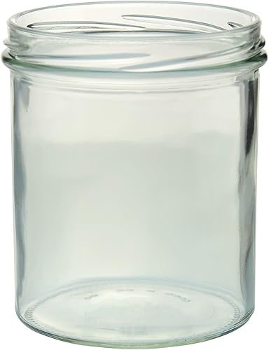 MamboCat Lot de 48 bocaux à confiture en verre de 350 ml avec couvercles noirs To 82 + livret de recettes Diamant-Zucker Gelierzauber (français non garanti) - Nail Gallerys