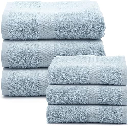 Caleffi - Lot de serviettes de bain 3 pièces en 100% coton – 3 serviettes 60x110 cm, ultra absorbantes et douces, idéales comme drap de bain, serviette de toilette et essuie-main - Serviette Bain - Nail Gallerys
