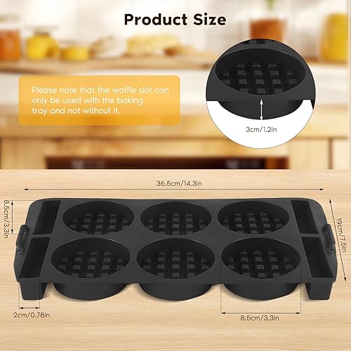 Insert à gaufres compatible avec Tefal Optigrill XL, 4 en 1 XL, 2 en 1 XL, Elite XL, Plus+XL, Elite Plus XL, Accessoires de cuisson pour gaufres belges - Nail Gallerys