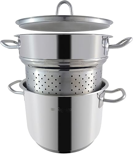 Tognana v5758y2insl Set Cuiseur à Spaghetti grancucina, Acier Inoxydable, Argent, 3 unités - Nail Gallerys