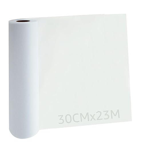 ASelected Stabilisateur de broderie thermocollant en maille invisible - 30 cm x 23 m - Rouleau de 30 cm x 23 m - Stabilisateur de broderie léger pouvant être découpé pour broderie à la machine et - Nail Gallerys