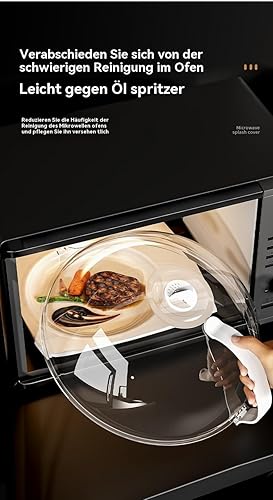 ZEQFEMKL Couvercle en plastique pour micro-ondes, couvercle en plastique résistant aux éclaboussures avec poignée, trou de vapeur réglable, couvercle parfait pour les petits et grands fours à - Nail Gallerys