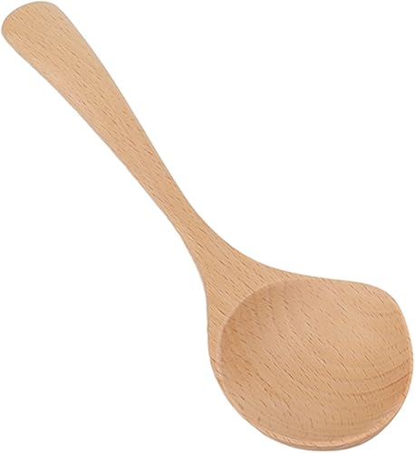 Louche en Bois, 16cm Cuillère à Porridge en Bois à Long Manche Cuillère de Service en Bois Fabriquée à Main, Grandes Cuillères de Cuisine Profondes pour Soupe Sauce - Nail Gallerys