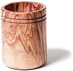 Berard 88571, Pot à couverts en bois d’olivier et fait-main - 15 cm - Nail Gallerys