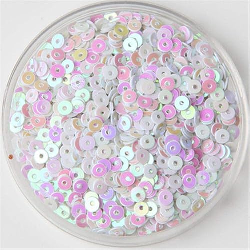 BTKNOO 3mm 4mm 5mm 6mm Sequin Plat Rond Lâche Paillettes Artisanat Couture Vêtements Décoration DIY Accessoire Lentejuelas Para Coser, Noir, 4mm 2000pcs - Nail Gallerys