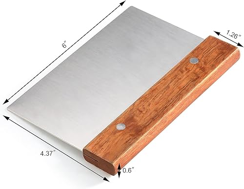 2 Pièces Spatules À Pâte En Acier Inoxydable Spatule À Pâte En Acier Inoxydable Grattoir À Pâte Avec Poignée Pour Couper La Pâte La Pizza Les Biscuits 15.1 * 8cm - Nail Gallerys