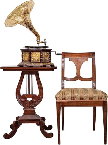Gramophone avec pavillon pour disque 78 tours style antique (i2) - Nail Gallerys