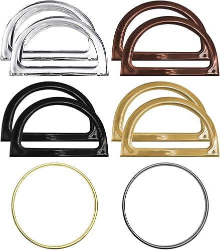 Poignées De Sac 10 Pièces, Poignées En Forme De D, Poignées De Sac En Plastique, Poignées Demi-Cercle, Poignées Rondes, Poignées Plates, Poignées De Remplacement De Sac - Nail Gallerys