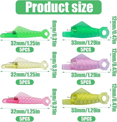 WUSJCOF 18 Pièces Enfile-Aiguilles Automatique en Plastique, Outil de Filetage pour Couture à la Main, Facile à Utiliser pour Petit Chas, Outil de Couture en Forme de Poisson - Nail Gallerys