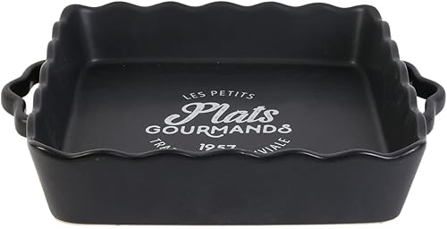 Plat Au Four Carré - 25 X 25 Cm X H 6 Cm - Céramique - Nail Gallerys