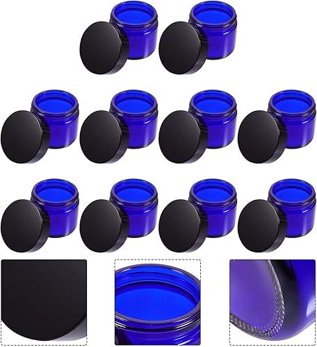 EXCEART 10pièces Pots à Bougie Vides Verre pour Contenants Aromathérapie pour Bougies Parfumées Et Stockage De Bonbons pour Décorations De Fête Et Moments De Détente - Nail Gallerys