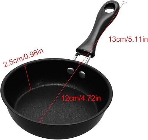 Poele Oeuf, Poele A Pancakes AntiadhéSif, Petite Poele Portable, 12cm - Nail Gallerys