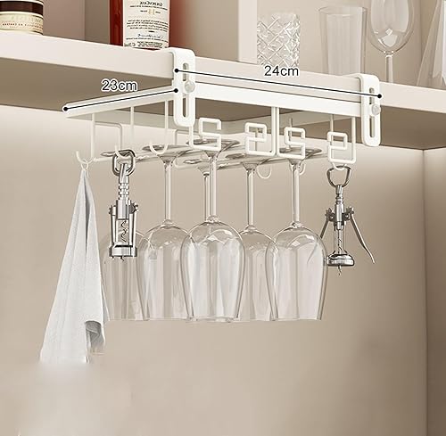 Cœur Organiseur de Verres à Pied en Métal, Porte Verres Suspendu, Porte Verres Suspendu, Support de Verre, Support en Fer pour Verre Vin, Porte Verres à Pied Suspendu, pour Bar, Maison, Cuisine(Size:4 - Nail Gallerys