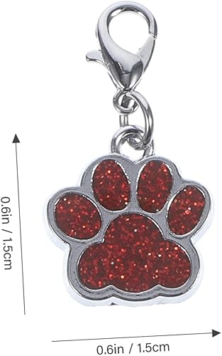 KONTONTY 10 Pièces Tête De Fermeture à Glissière Pendentielle Fermeture Éclair Charmes De Patte De Chien Charmes D'empreinte De Bricolage Étiquette D'empreinte D'animal De Compagnie Orange - Nail Gallerys