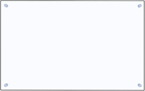 Crédence de Cuisine en Verre, Fond de Hotte Protection Contre éclaboussures Dosseret de Cuisine Transparent 80x50 cm Verre trempé - Nail Gallerys