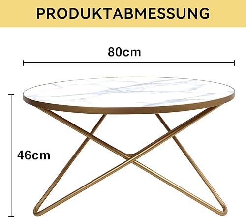 HOLTICO Table Basse Ronde Noire et Verte - Moderne pour Salon, Jardin, Balcon, Chambre à Coucher - Motif Marbre pour Plantes d'Extérieur - Nail Gallerys