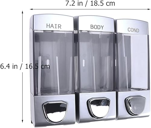 Mural Shampooing Distributeur de Distributeur de Gel avec Trois Prises de Courant pour Salle de Bain - Nail Gallerys