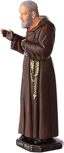 Holyart Statuette Saint Pio en PVC coloré 10 cm - Nail Gallerys