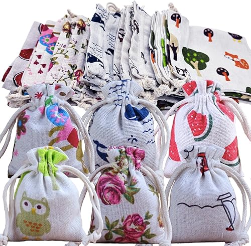 Aisamco 30 paquets de 6 sacs en toile de jute avec cordon de serrage, 13x18cm, petits sacs en toile de jute, sacs à friandises, sacs à bijoux pour Noël, mariage, anniversaire. - Nail Gallerys